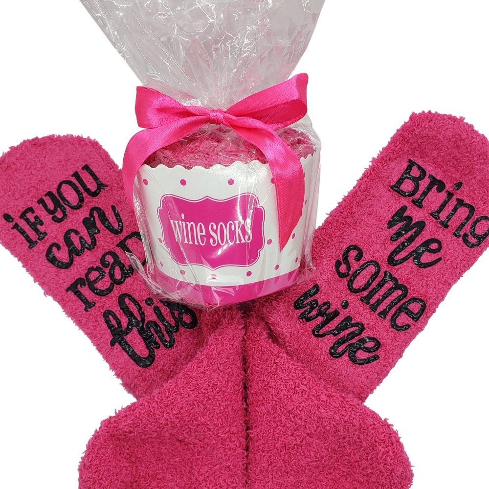 SOFTEST WINE SLIPPERS- Wine Socks, Wine Gifts